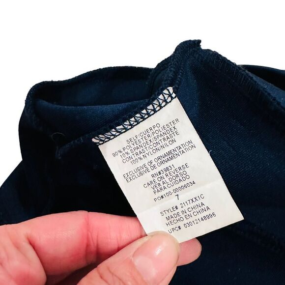 Sequin Hearts Navy Blue Sequin Bodycon Midi Dress - Size 7 - Picture 10 of 16